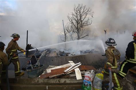 Fire hits residential area in Barangay San Dionisio, .